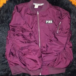 PINK maroon bomber jacket